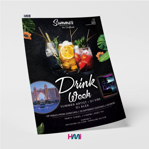 Bar Flyer designs in Germany | Design your bar flyer in Germany with HMi | HMi Offers Flyer printing for Bars and restaurant in Germany