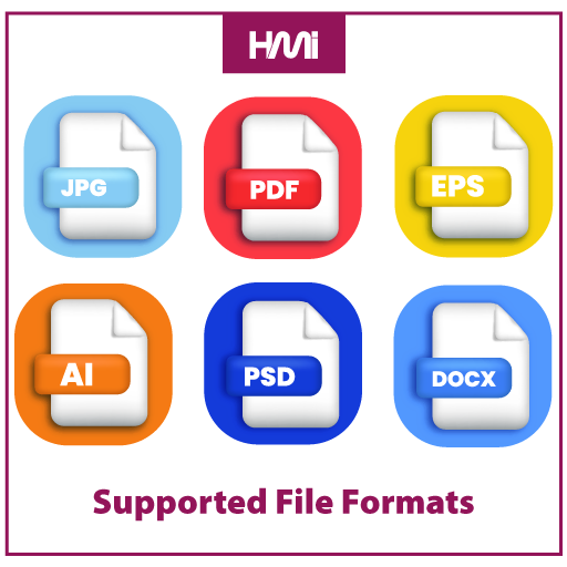 Supported file formats for Business card design at hmi | We design your business card professionally with fast turnover at HMi | Order business cards in Germany to HMi-ad