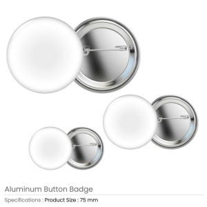 Aluminum Round shaped Button Badges - Image 3