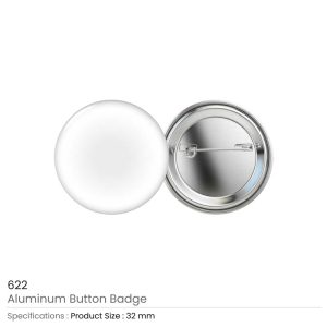 Aluminum Round shaped Button Badges - Image 4