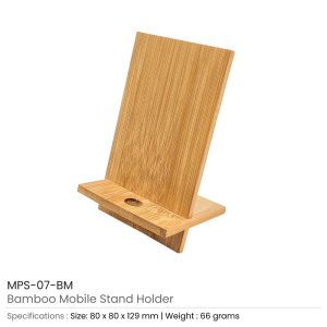 Bamboo Phone Holder - Image 3