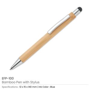 Promotional Bamboo Stylus Pen - Image 3
