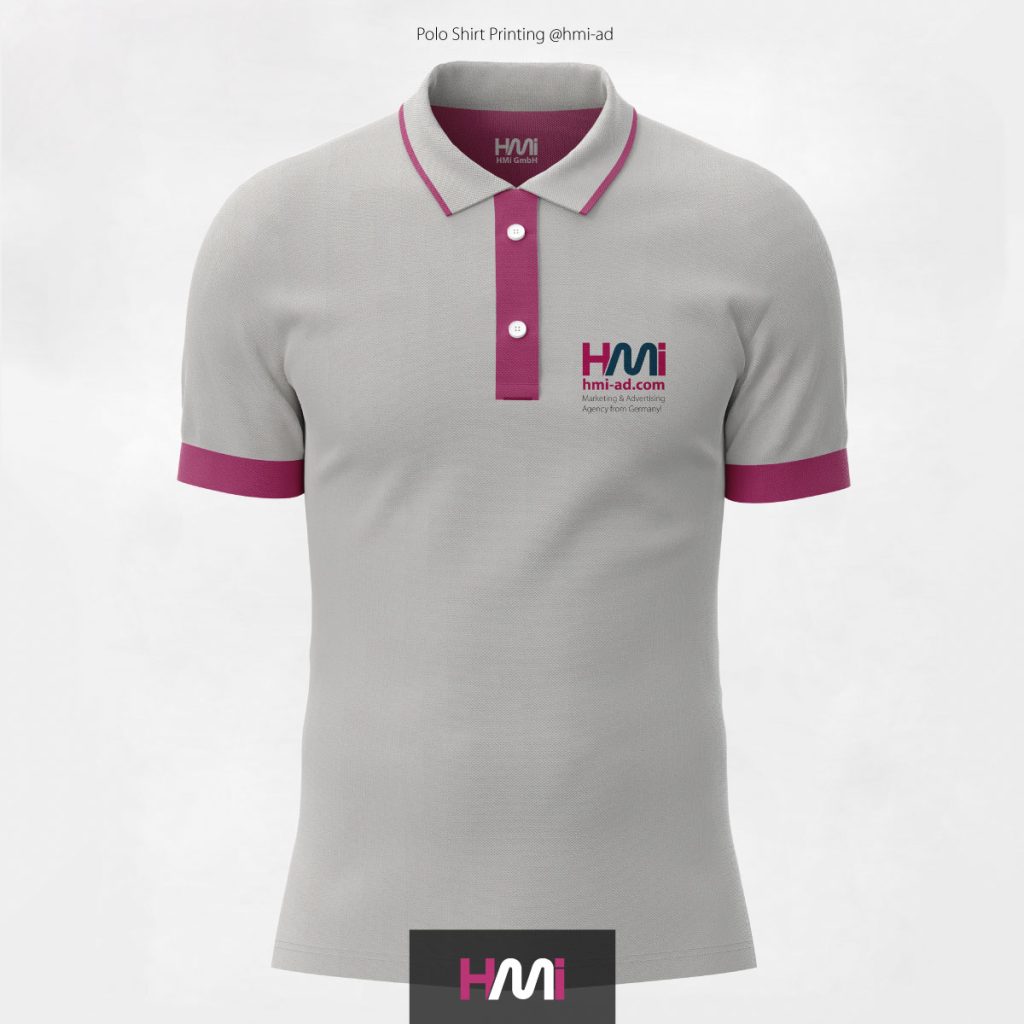 Color printing on polo shirt in Germany | Printing services on Textiles in Germany | Print your logo on Polo shirts in Germany with best prices at hmi-ad | We print your logo with full colors on Polo shirts in Germany with fast shipping at hmi-ad.com