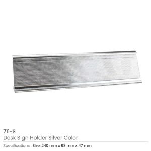 Aluminum Desk Sign Holder - Image 3
