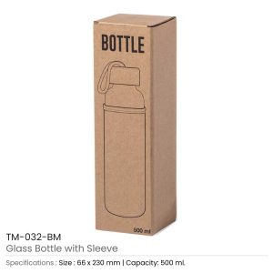 Glass Bottle with Sleeve - Image 6
