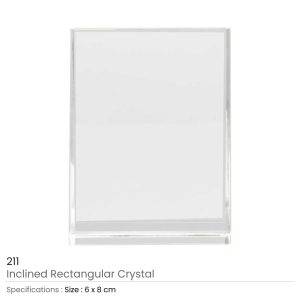 Inclined Rectangular Crystal Awards - Image 4