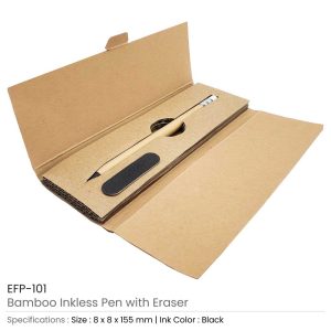 Promotional Bamboo Ink-less Pen - Image 3