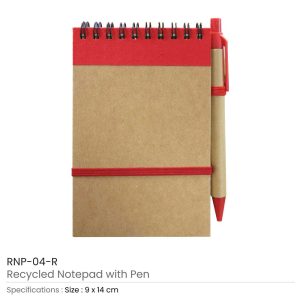 Recycled Notepads with Pen - Image 3