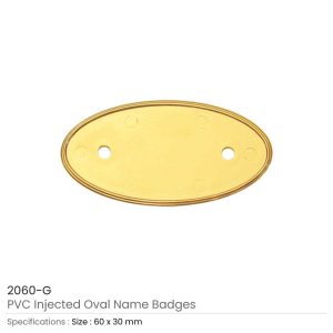 PVC Injected Oval Name Badges - Image 3