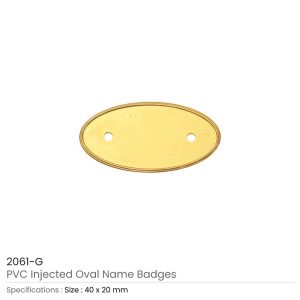 PVC Injected Oval Name Badges - Image 3