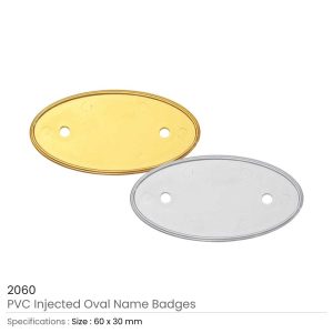 PVC Injected Oval Name Badges - Image 5