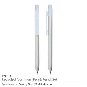 Recycled Aluminum Pen and Pencil Set - Image 3