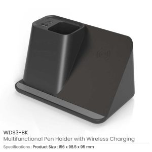 Promotional Multifunction Desktop Pen Holder - Image 3