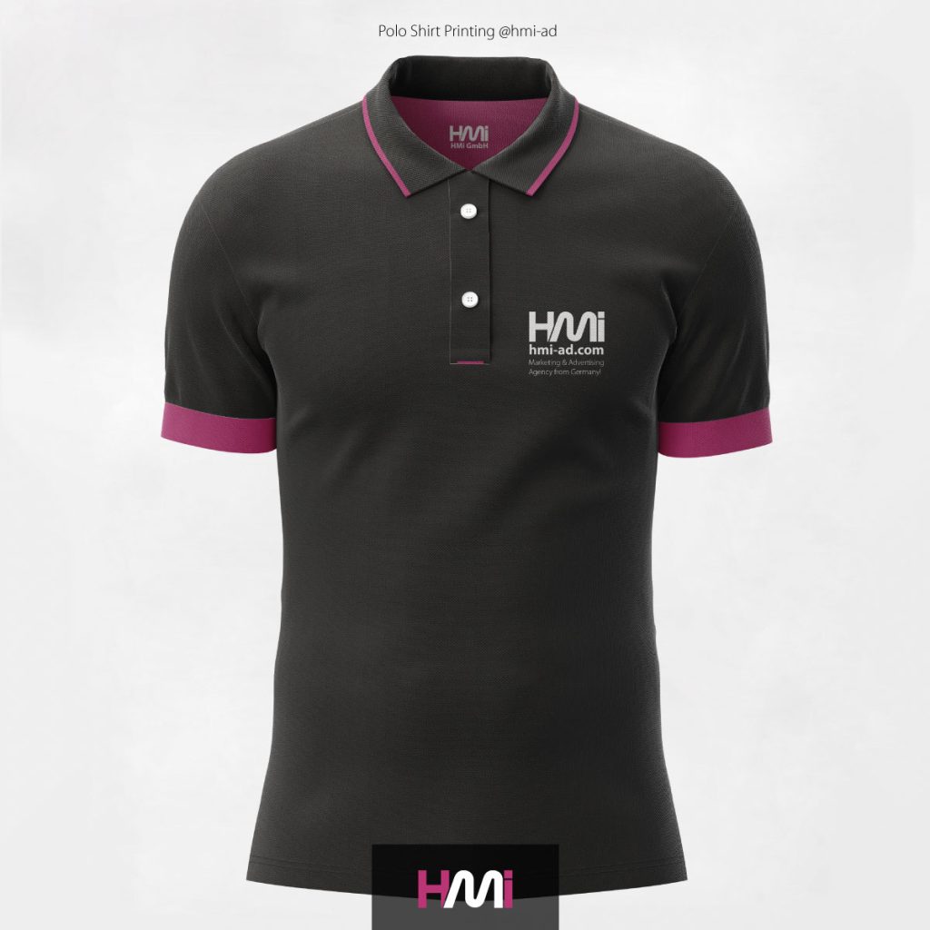 Polo Shirt Printing in Germany | Print logo on Polo shirt in Germany with HMi | Order your customized Polo shirts at hmi-ad website | HMi your marketing partner