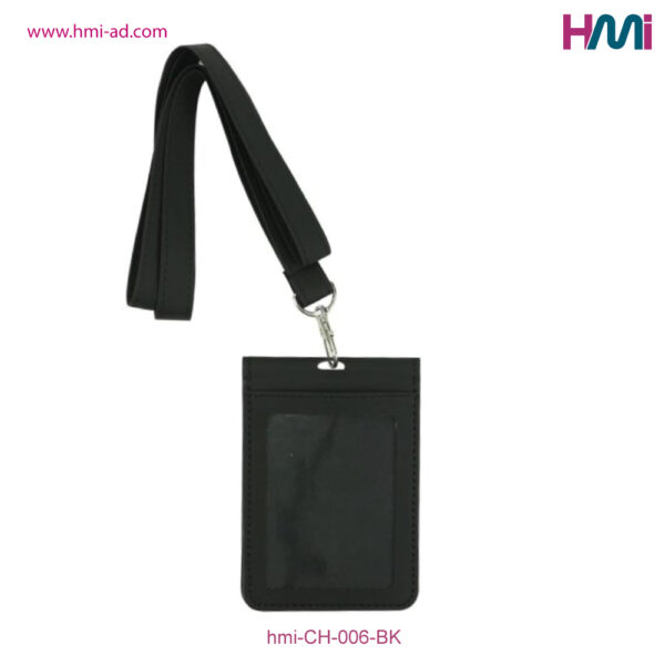Promotional Card holder in Germany | Leather Card holder with logo in Germany | hmi-CH-006-BK