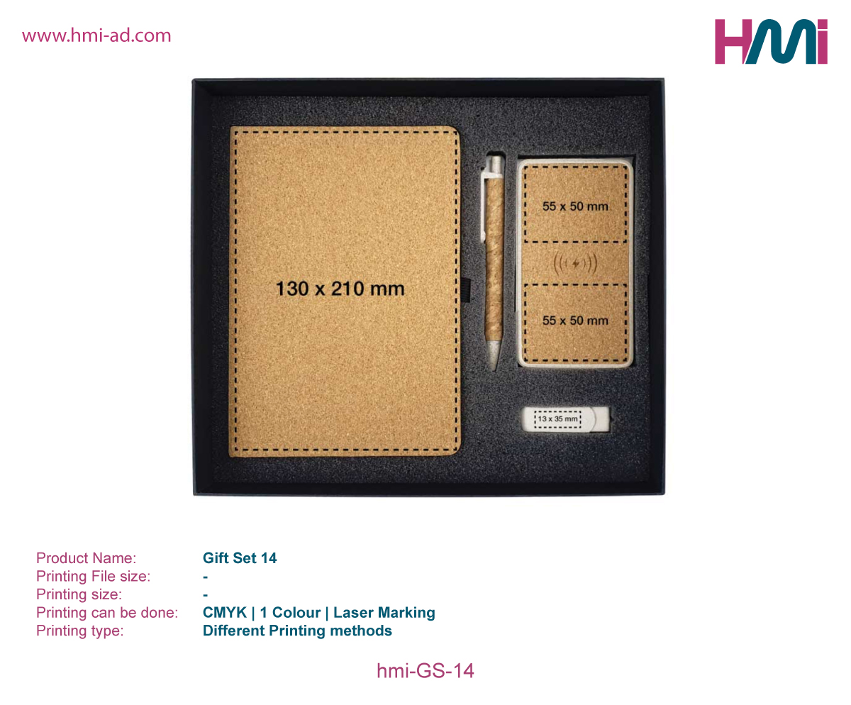 Promotional Gift set in Germany | Promotional Products Gift set with logo | Eco-Friendly Gift set 14 | hmi-GS-14-02
