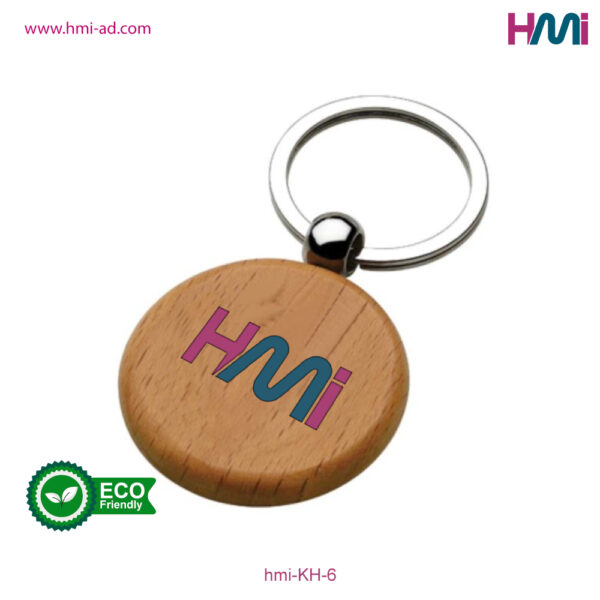 Promotional Keychains in Germany | Eco-friendly round keychain with custom logo in Germany | hmi-KH-6