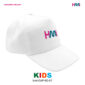 Promotional Kids Cotton Cap in Germany | Promotional White cotton cap with logo in Germany | hmi-CAP-KC-04