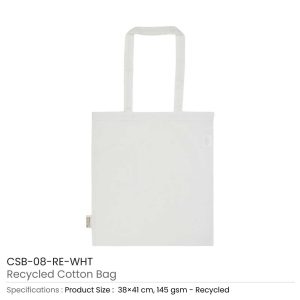 Recycled Cotton Bags, Durable Long Strap - Image 6