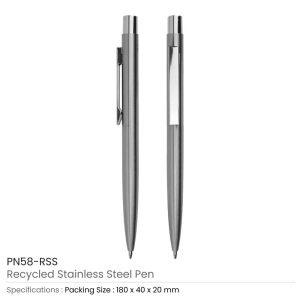 Recycled Stainless Steel Pen - Image 3
