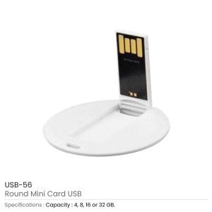 Promotional Round Mini USB-Stick - Image 3