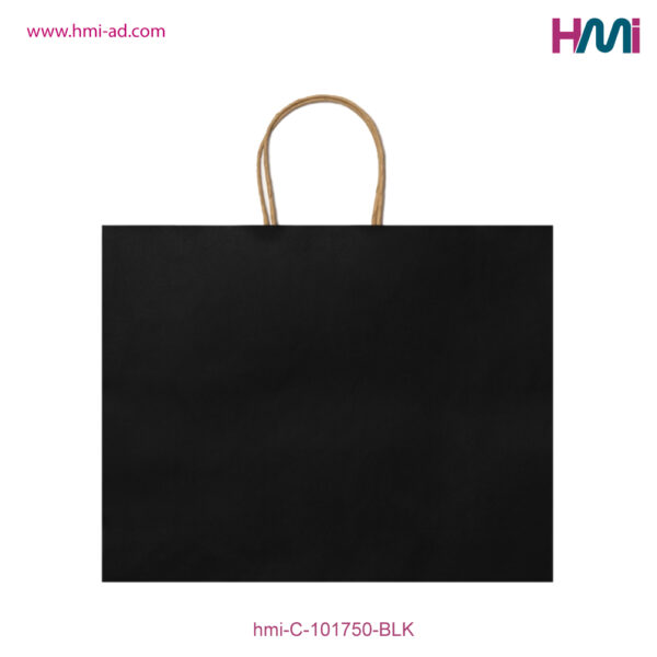 Shopping Paper Bag 50 | Printable Paper shopping bag 50 | Customized Paper bag 50 | hmi-C-101750-BLK