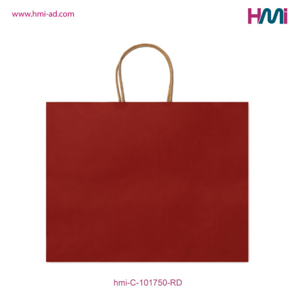 Shopping Paper Bag 50 | Printable Paper shopping bag 50 | Customized Paper bag 50 | hmi-C-101750-RD