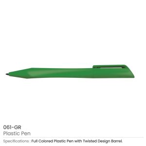 Twisted Design Plastic Pens - Image 8