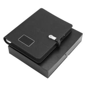 Wireless Powerbank Portfolio with USB & Light up Logo - Image 4