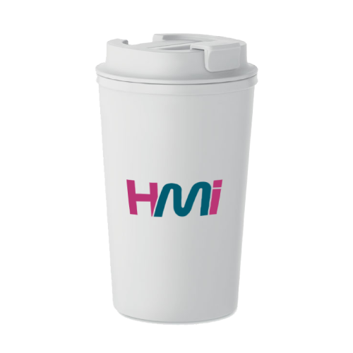 Corporate gift items in Germany with top prices with hmi-ad | Giveaways in Germany with custom logo | Promotional eco-friendly travel mug in Germany with top prices