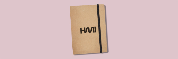 Promotional Notebook with custom logo printing | Print your own Logo on Notbooks in Germany at hmi-ad