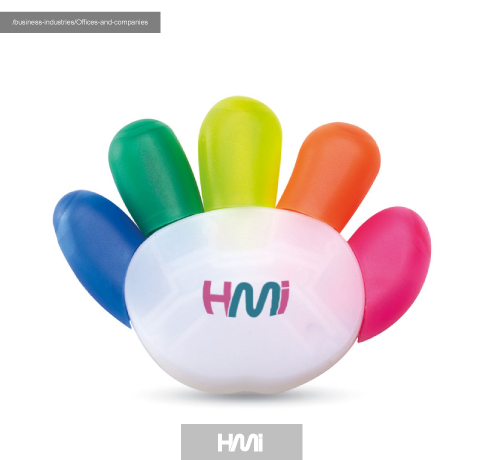 promotional highlighter with branding | promotional highlighters with custom logo | Print logo on promotional products in Germany on hmi-ad