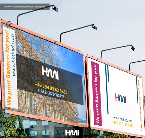 Print banners in Germany | Print your advertisings on banners in Germany with HMi | Print billboards in Germany | Printing large format in Germany on hmi-ad