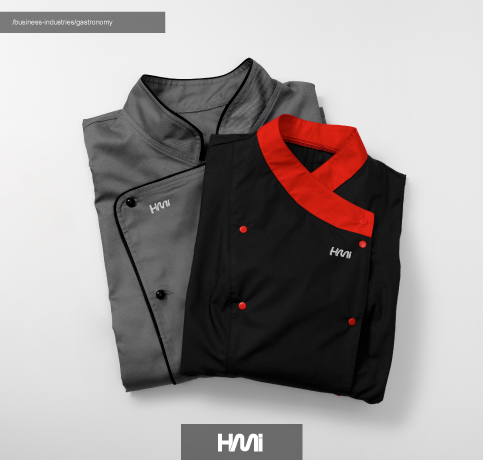 Print logo on restaurant uniforms in Germany | Print your restaurant advertisings in Germany with hmi | Printing products for businesses in Germany with hmi-ad