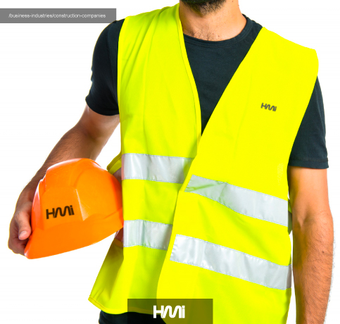 Print logo on uniforms in Germany on hmi-ad | Print logo on safty west in Germany at top prices with HMi | Advertising and printing products for construction companies in Germany