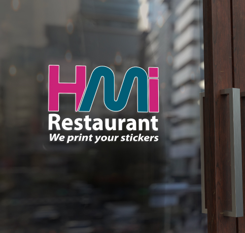 Stickers for restaurants in Germany | Print advertising for businesses in Germany with HMi | Printing products for gastronomy in Germany available on hmi-ad