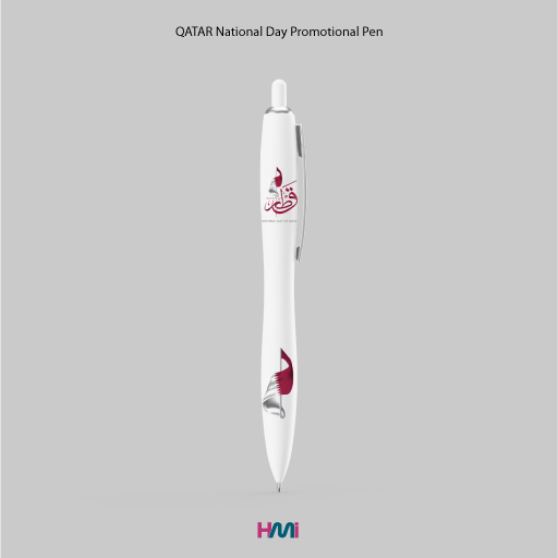 Promotional Pen for Qatar National Day | Qatar National Day Giveaways with custom logo with HMi-ad | Qatar National Day promotional products with logo at top prices