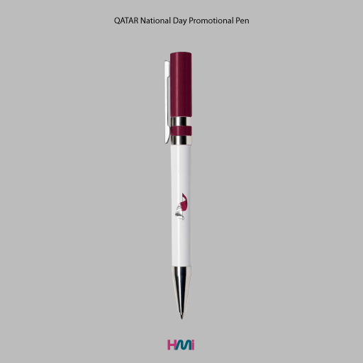 Promotional Pen for Qatar National Day | Qatar National Day Giveaways with custom logo with HMi-ad | Qatar National Day promotional products with logo at top prices | Corporate gifts with customization and custom logo for Qatar National Day