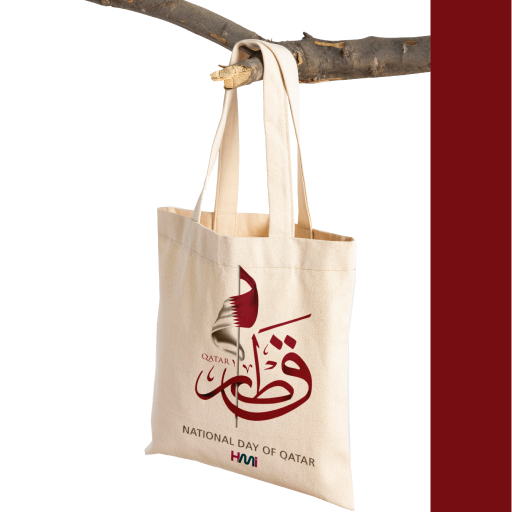 Promotional Qatar national day products | Promotional cotton bag for Qatar National day with HMi