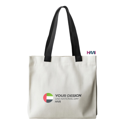 UAE National Day cotton bags with logo | UAE National Day giveaways with HMi | UAE National Day gift items with HMi