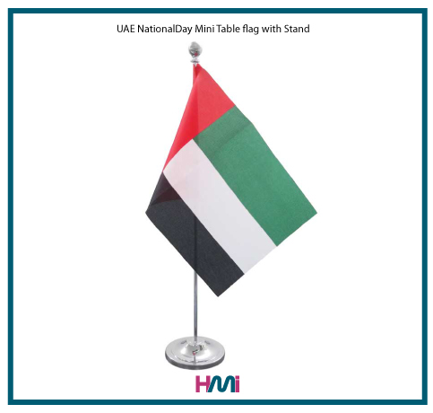 UAE National Day Mini Flag | UAE National day Gift items | UAE national day products with custom logo | UAE National day Giveaways with customization | Get UAE national day gifts at to prices on hmi-ad