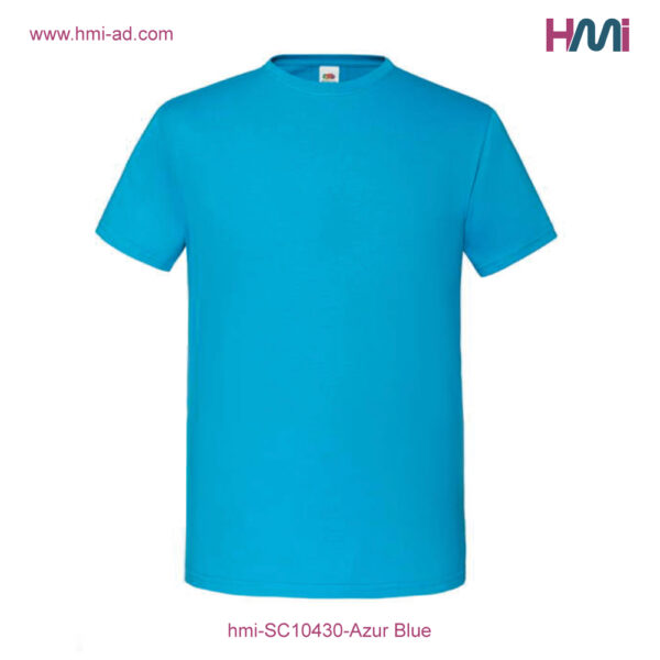 Print logo on T-shirt in Germany | Print logo on Textiles in Germany - Commercial T-Shirt with branding in Germany | Print logo on Textile in Germany with hmi-ad | hmi-SC10430-Azar Blue