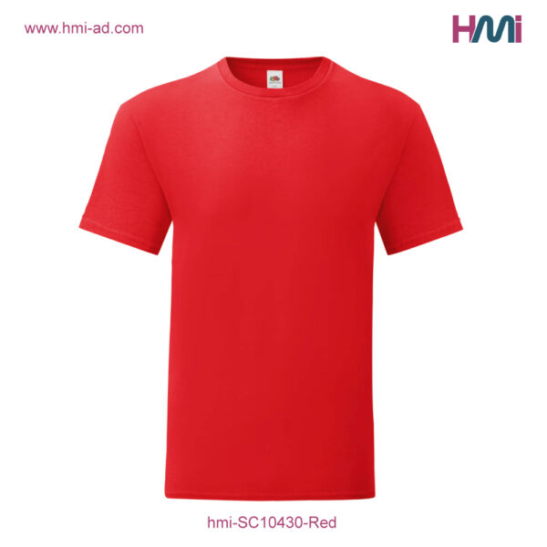 Print logo on T-shirt in Germany | Print logo on Textiles in Germany - Commercial T-Shirt with branding in Germany | Print logo on Textile in Germany with hmi-ad | hmi-SC10430-Red