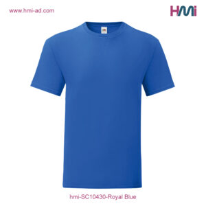 Print logo on T-shirt in Germany | Print logo on Textiles in Germany - Commercial T-Shirt with branding in Germany | Print logo on Textile in Germany with hmi-ad | hmi-SC10430-Royal Blue