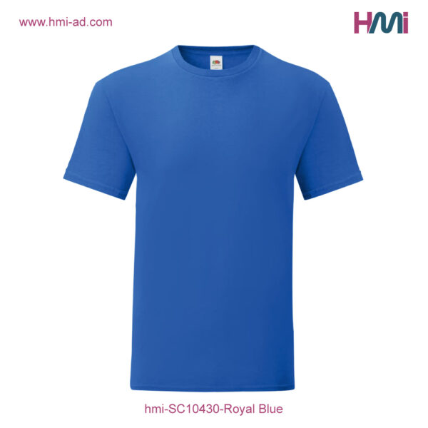 Print logo on T-shirt in Germany | Print logo on Textiles in Germany - Commercial T-Shirt with branding in Germany | Print logo on Textile in Germany with hmi-ad | hmi-SC10430-Royal Blue