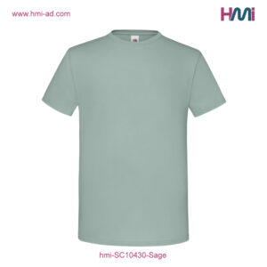 Print logo on T-shirt in Germany | Print logo on Textiles in Germany - Commercial T-Shirt with branding in Germany | Print logo on Textile in Germany with hmi-ad | hmi-SC10430-Sage