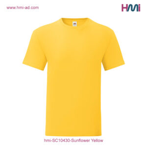 Print logo on T-shirt in Germany | Print logo on Textiles in Germany - Commercial T-Shirt with branding in Germany | Print logo on Textile in Germany with hmi-ad | hmi-SC10430-Sunflower Yellow
