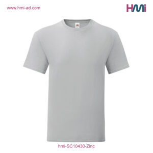 Print logo on T-shirt in Germany | Print logo on Textiles in Germany - Commercial T-Shirt with branding in Germany | Print logo on Textile in Germany with hmi-ad | hmi-SC10430-Zinc