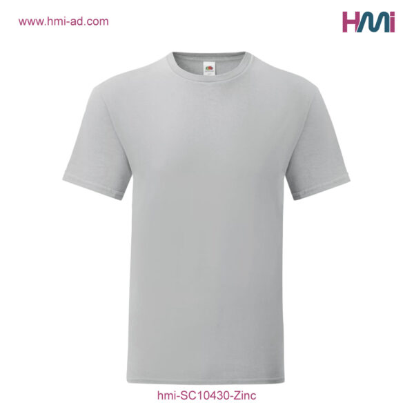 Print logo on T-shirt in Germany | Print logo on Textiles in Germany - Commercial T-Shirt with branding in Germany | Print logo on Textile in Germany with hmi-ad | hmi-SC10430-Zinc