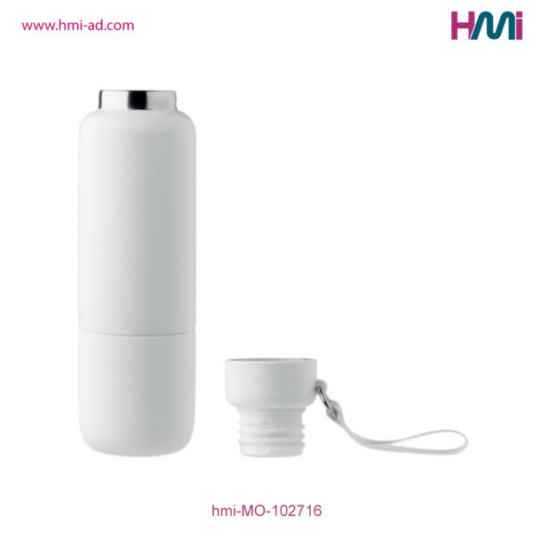 Double Wall bottle 16 with logo in Germany | Promotional Double wall 16 | Promotional Double wall bottle with cup | hmi-MO102716 | 04